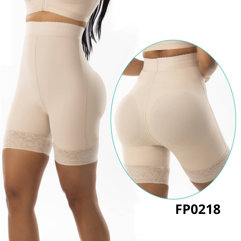 Short butt lifter with wide waistband - FP0218 - Dolce Studios